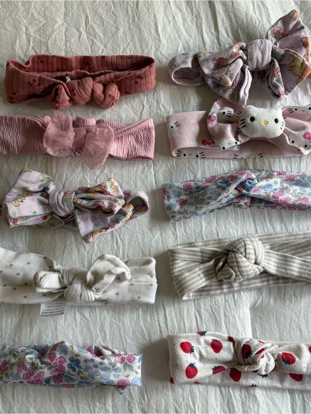 Set of Eight Baby Girl Head Bands (3-6 months)